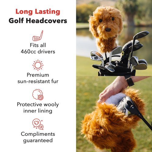 Daphne's Headcovers Doodle Driver Headcover | Premium Headcovers | Funny Golf Club Covers | Stylish Protection for Your Clubs | Men's Golf Gear | Headcover for Men and Women
