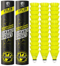 EAGLES 24 Pack Nylon Badminton Birdies - Bedminton Shuttlecocks for Baseball/Softball Batting Training - Birdie Ball for Indoor and Outdoor Matches ~ Highly Stable & Durable Shuttle Balls