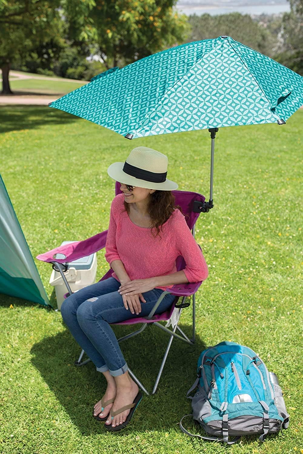 Sport-Brella Versa-Brella SPF 50+ Adjustable Umbrella - Versatile Clamp for Easy Setup