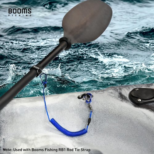 Booms Fishing T02 Fishing Pole Tether - Heavy Duty Kayak Paddle Leash for Fishing Tools & Rods
