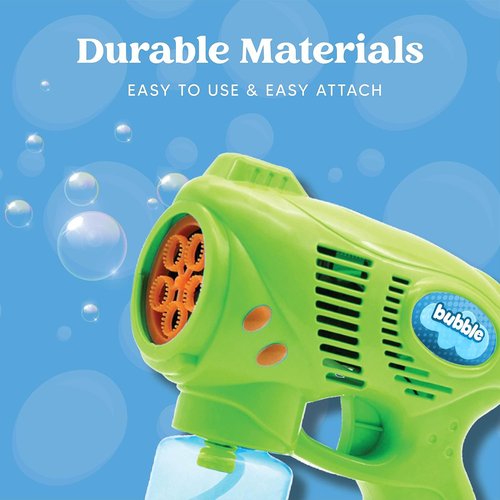 JOYIN Kids Bubble Gun - Includes 2 Bottles of Refill Solution | Perfect Summer Party Toy for Ages 1-8