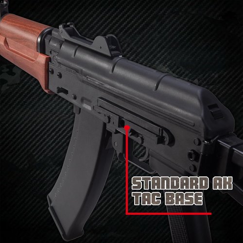 EMERBU Pro-Grade Gel Splatter Ball Blaster AKS74U - Upgraded Metal & Nylon Body | High Power 11.1V Motor for Ages 15+