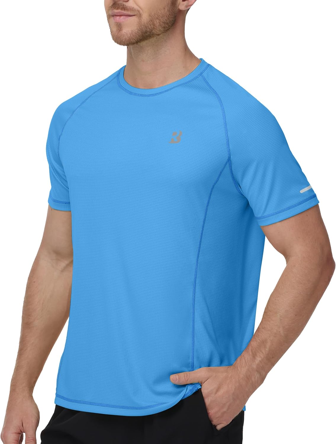 Roadbox Men's Swim Shirt - UPF 50+ Quick Dry Rash Guard for Beach & Surfing | UV Sun Protection T-Shirt