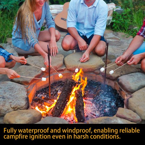 Neowah 60 Pack Fire Plugs, Weatherproof Fire Starters for Emergencies, Survival, Campfires, Fire Pits, Charcoal Grill, Long Burn Time