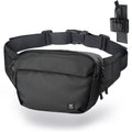 Tactical Fanny Pack for Men Women, Security Carry Crossbody Bag, Anti Theft EDC Waist Bag for Hiking Hunting (Adjustable Up to 57" Waist)