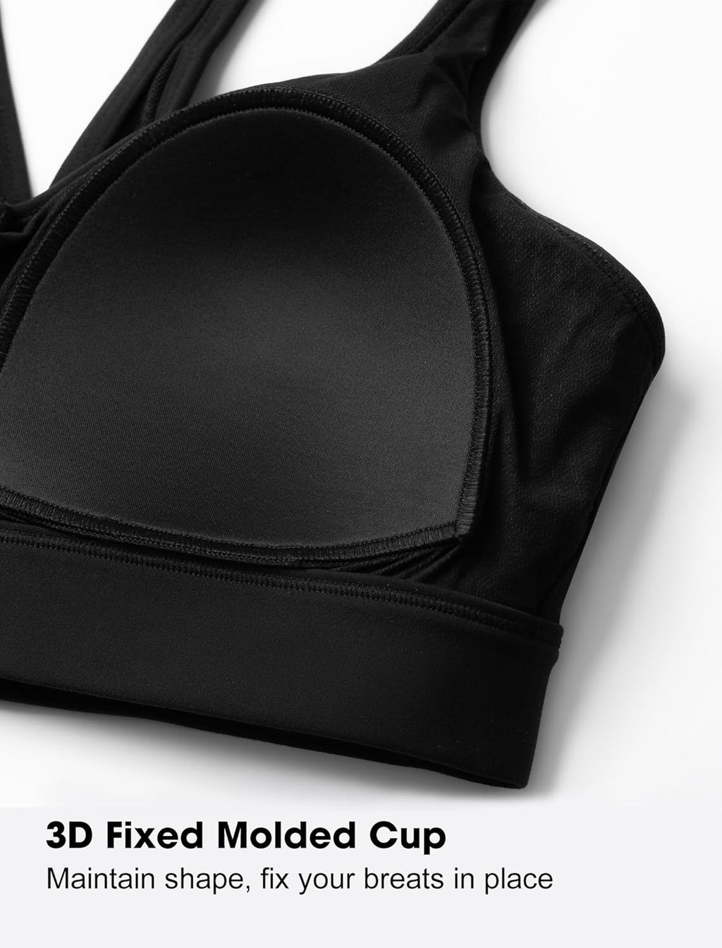 Yvette Yoga Bras - Light Support Spaghetti Strap Design for Yoga, Pilates & Daily Wear