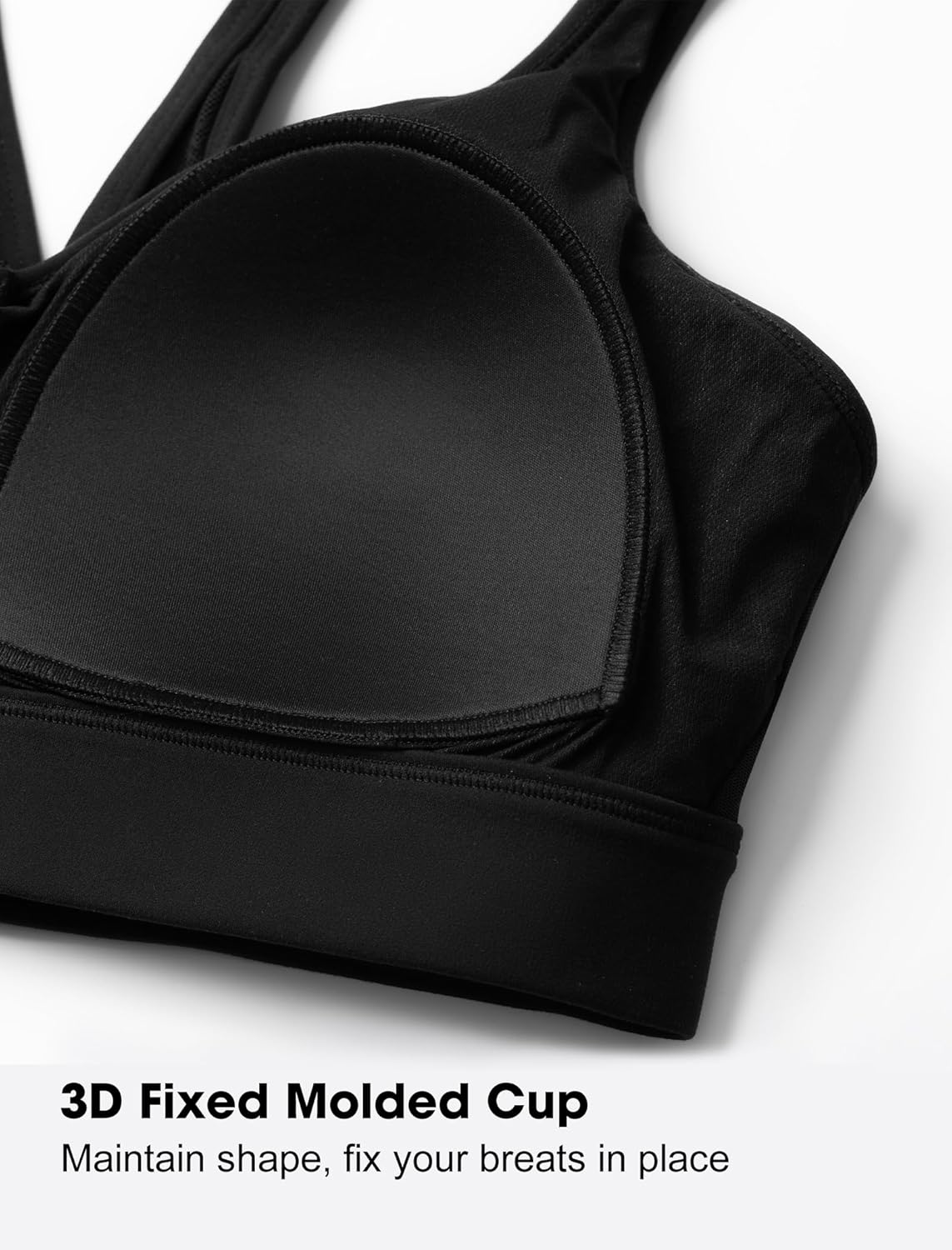 Yvette Yoga Bras - Light Support Spaghetti Strap Design for Yoga, Pilates & Daily Wear