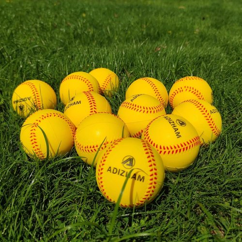 Foam Baseballs - 12 Pack of 9-Inch Soft T-Balls for Youth Practice | Safe for Throwing & Catching