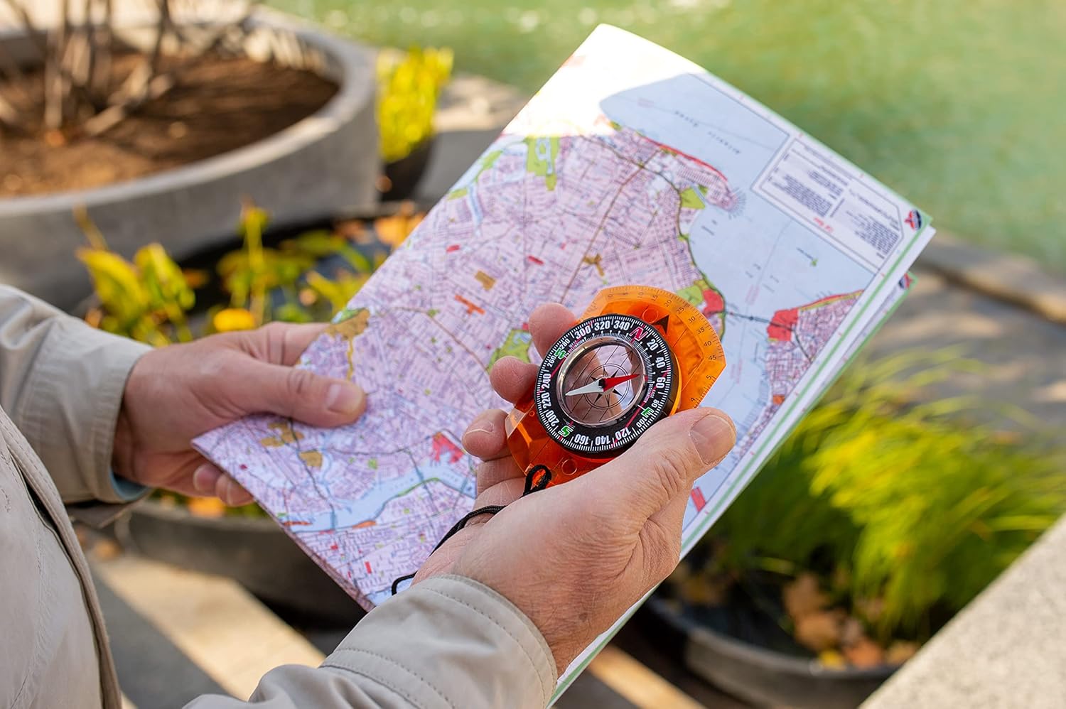 Orienteering Compass - Advanced Hiking & Camping Navigation Tool - Perfect for Kids & Scouts