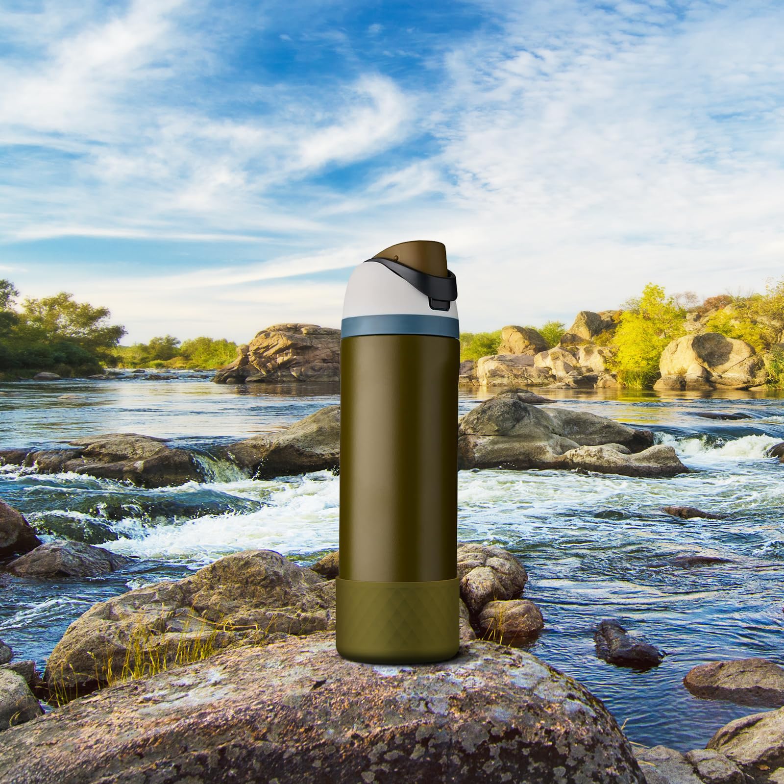 Silicone Boot for Owala Water Bottle 24 oz, Anti-Slip Protective Sleeve for FreeSip/Twist/Flip Stainless Steel Water Bottles Accessories