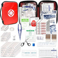 **Travel First Aid Kit by [Brand Name] | 300PCS Portable Emergency Survival Set for Outdoor Adventures - Red**