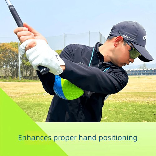 HERZ Golf Training Aid Ball - Impact & Body Connection Swing Trainer | Fix Slicing, Scooping & Chicken Wing | Memory Foam Golf Practice Equipment with Adjustable Lanyard for Golfers