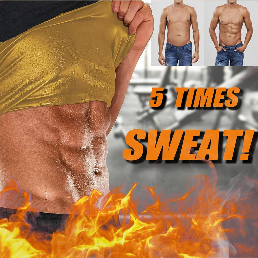 Sauna Vest for Men by [Brand Name] - Sleeveless Waist Trainer Compression Tank Top
