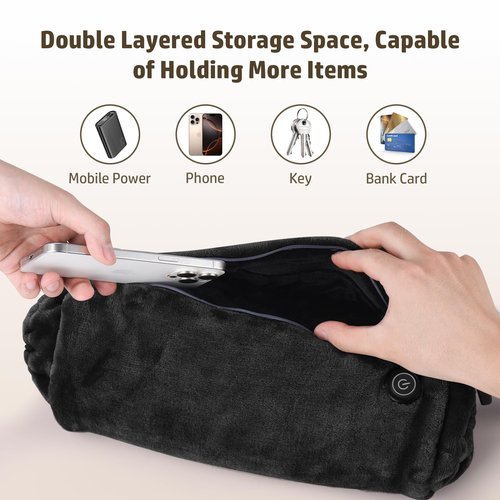 Hand Warmers Rechargeable: Reusable Electric Heated Gloves - Portable Heating Pouch - Relief Hand Heater for Arthritis - for Hunting Football Camping Golf Xmas Gifts