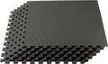 We Sell Mats Interlocking EVA Foam Floor Tiles - 1/2 Inch Thick, Charcoal Gray, 24 in x 24 in, 24 Sq Ft