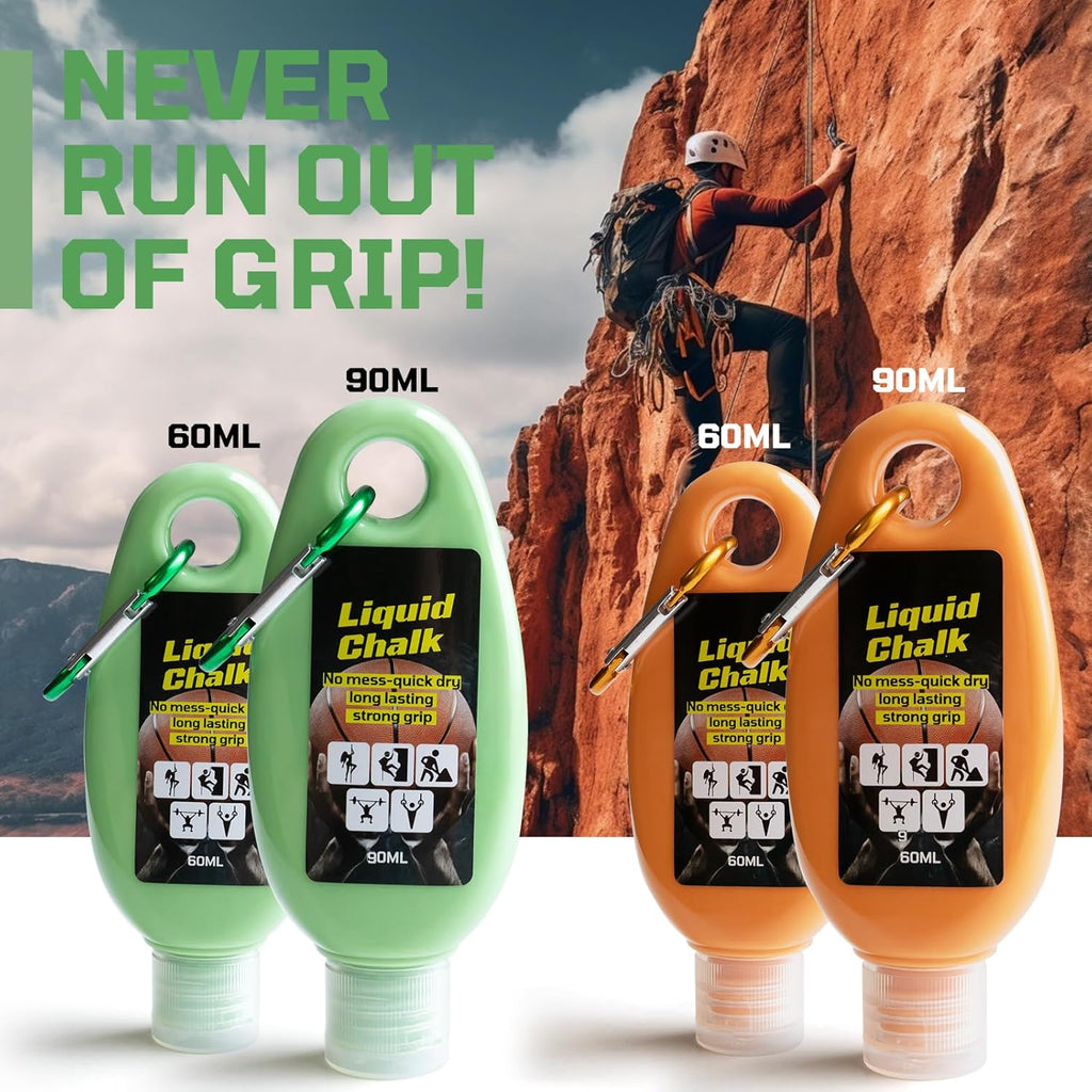 Skiennix Liquid Chalk - Mess-Free Gym Chalk for Weightlifting, Rock Climbing & More | 2oz (60ml)