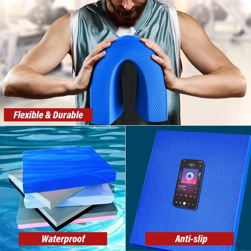 Balance Pad 19.68" * 15.75" * 2.4", Extra Large Foam Balance Board Stability Pad Non-Slip Exercise Foam Pad for Rehabilitation Stability Workout Knee and Ankle Exercise Strength Training