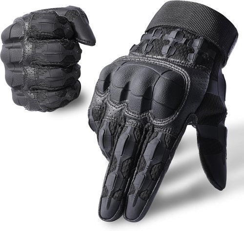 Motorcycle Riding Gloves for Men - Touchscreen, Anti-Slip Rubber Guard for Tactical Use | Perfect for Dirt Biking
