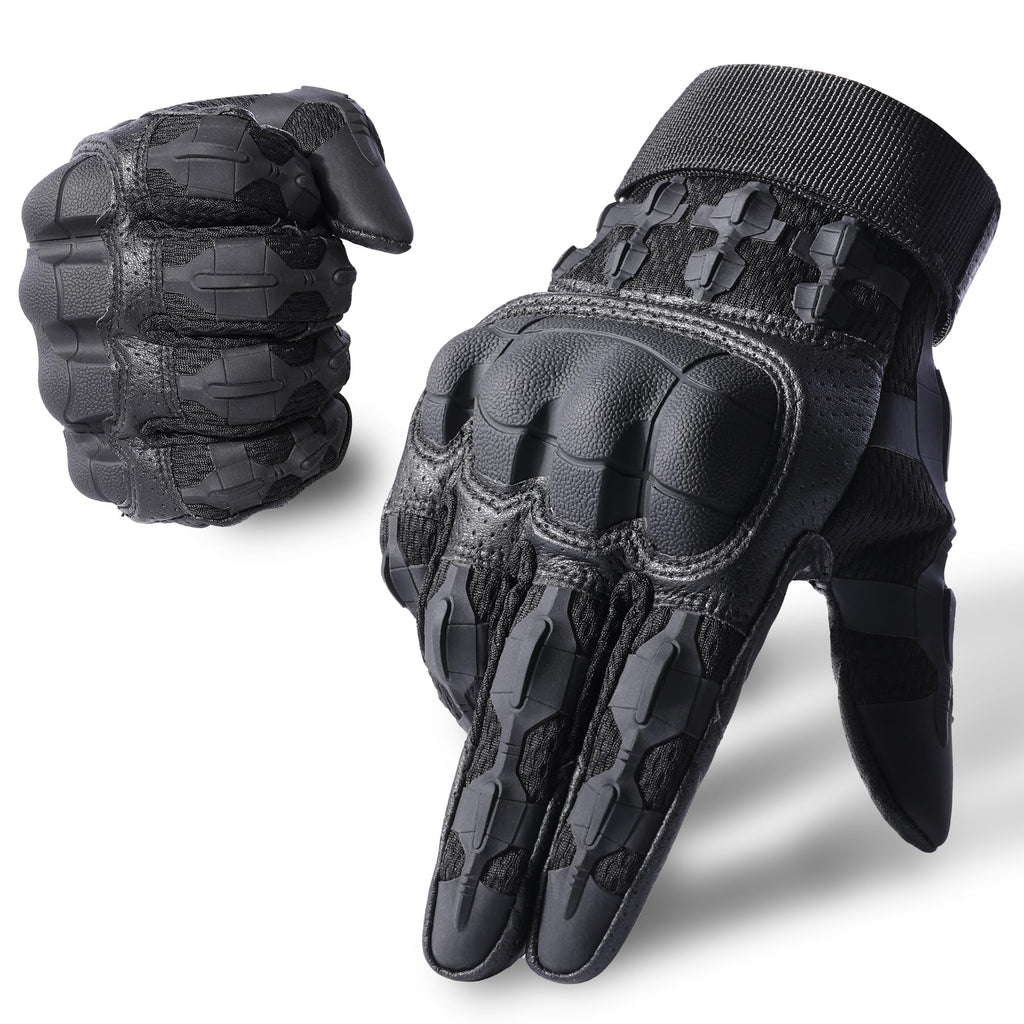 MVPTOO Touchscreen Anti-Slip Full Finger Gloves for Men Medium