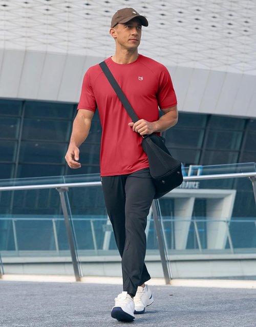 G Gradual Men's Athletic Workout T-Shirts - Moisture-Wicking Cooling Performance Tee | Short Sleeve Gym & Tennis