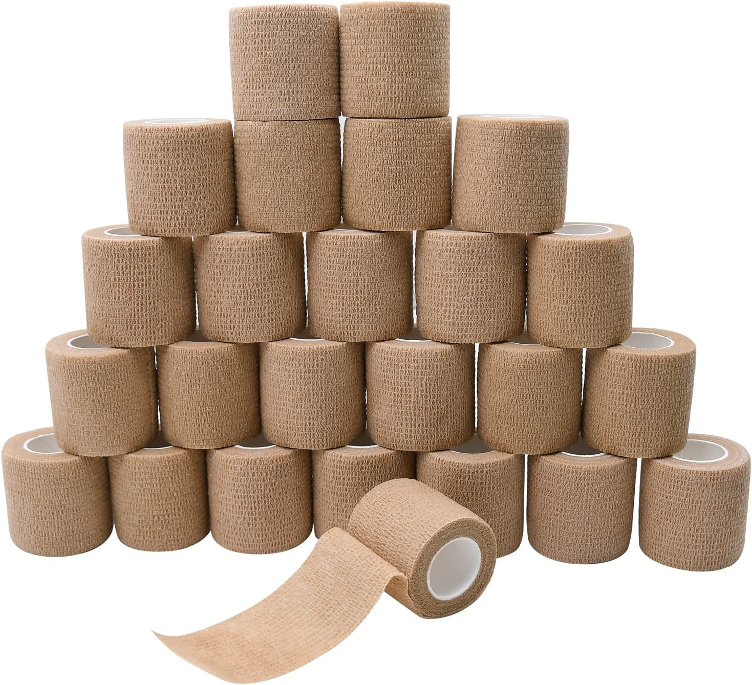 Skiennix Self-Adhesive Bandage Wraps - 6pcs, 2in, 12 Colors | 5 Yard for Sports & Swelling Relief
