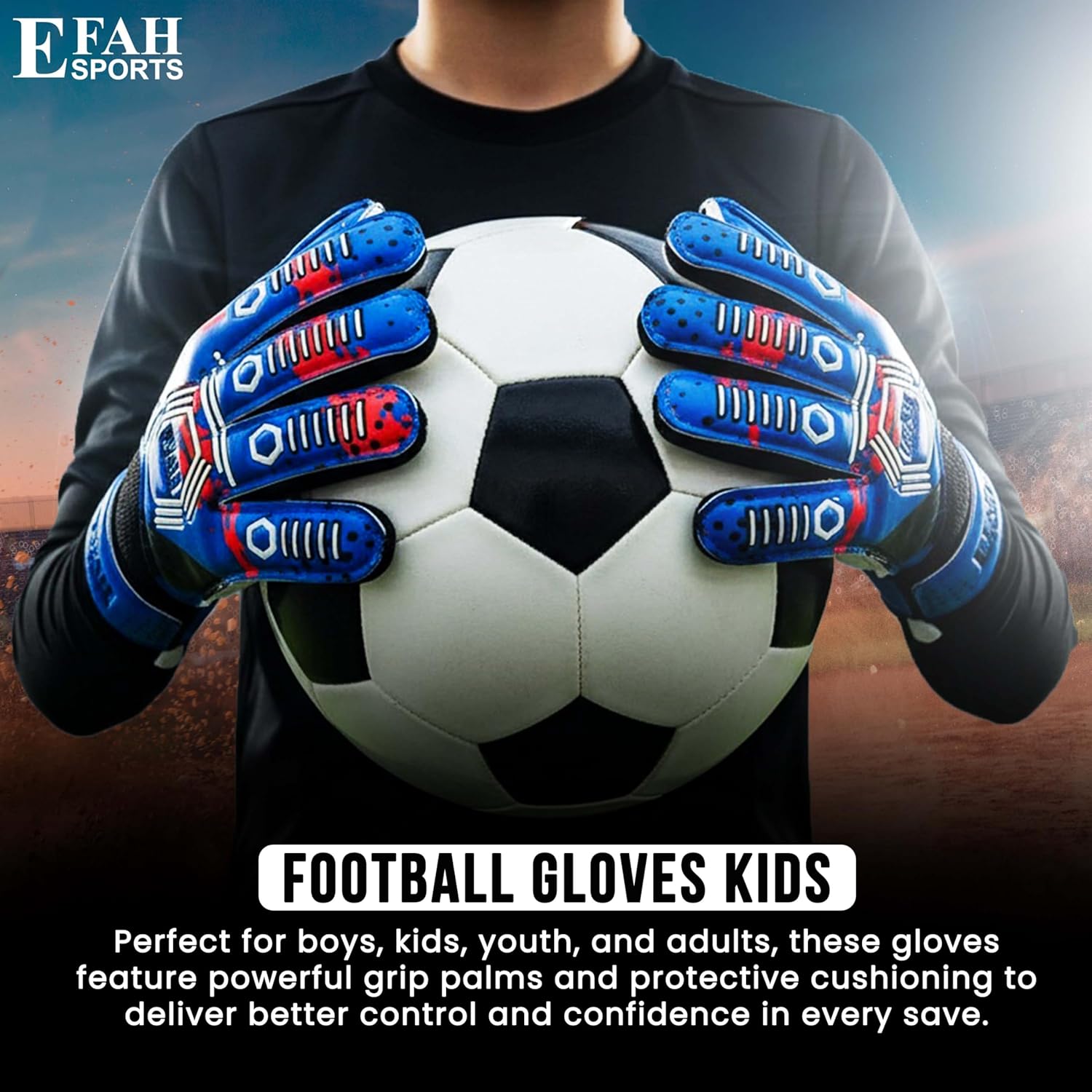Regine Switzerland Soccer Goalkeeper Gloves - Strong Grip for Kids & Youth | Durable Design