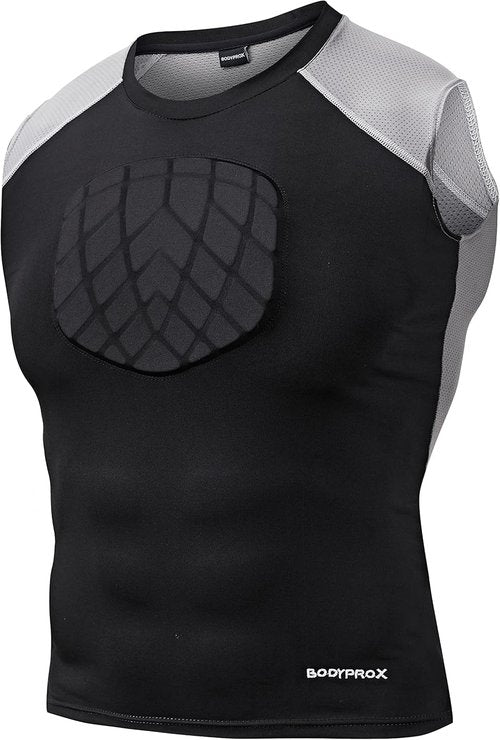BODYPROX Baseball Chest Protector Shirt - Lightweight, Breathable Design for Ultimate Comfort
