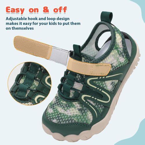 LeIsfIt Kids Sandals - Non-Slip Lightweight Water Shoes for Boys & Girls | Perfect for Beach & Hiking