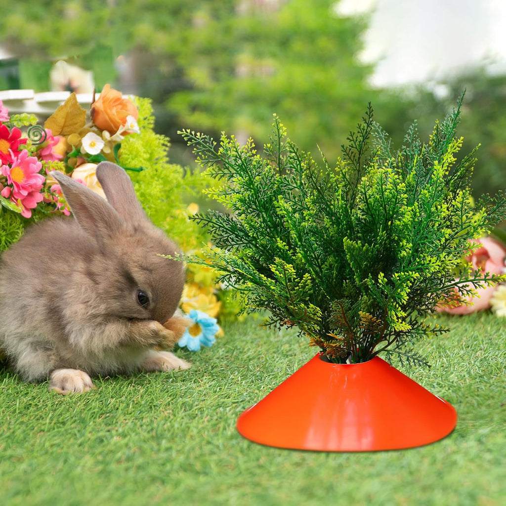 Skiennix Easter Yard Carrots Decorations - 12 Set Outdoor Fake Carrots for Spring Lawn Decor