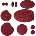 aZengear Down Jacket Repair Patches - Pre-Cut, Self-Adhesive, Waterproof Nylon Fabric (11 Pcs, Burgundy)
