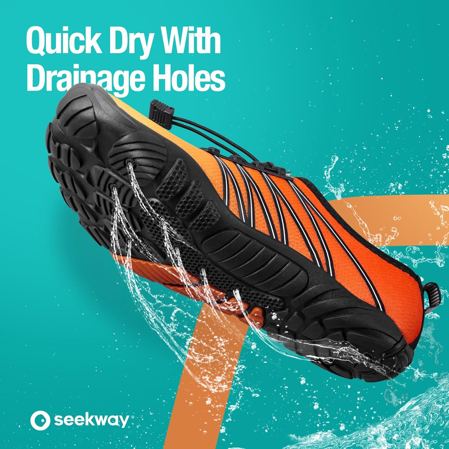 SEEKWAY Water Shoes - Quick-Dry Aqua Socks for Men & Women | Ideal for Beach, Pool & Hiking