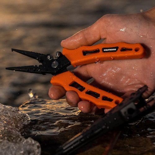 KastKing Cutthroat Fishing Tool Set - 7.5-Inch Braid Scissors & Pliers | Saltwater Resistant Gear