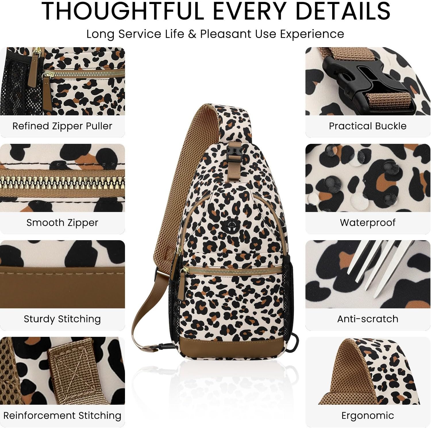Skiennix Small Crossbody Bag - Versatile Sling Backpack for Travel | Casual Design for Men & Women