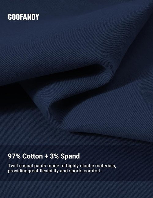 COOFANDY Men's Chino Pants - Stretch Casual Business Dress Trousers with Pockets | Versatile Fit