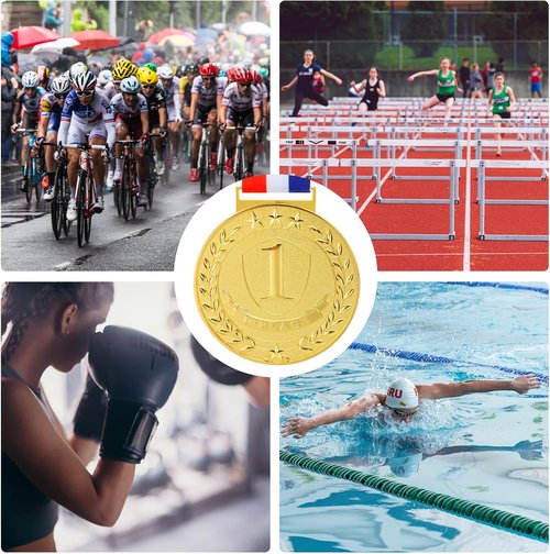 Abaokai Olympic Style Winner Medals - Gold, Silver, Bronze Awards | 3 Inches for Competitions & Parties