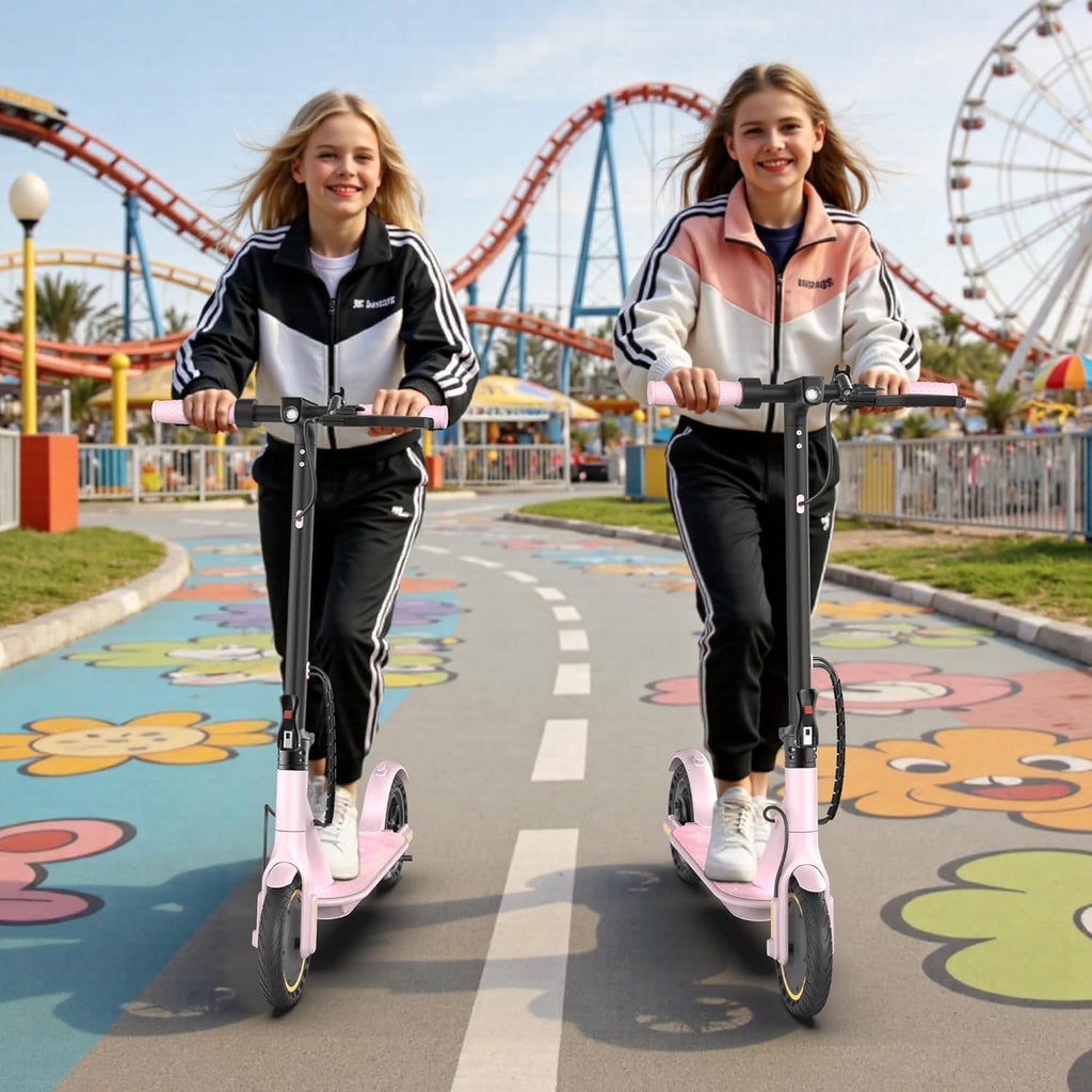WERHY Foldable Kids Electric Scooter - 350W Motor, 12/16 Miles Range, 19 MPH Speed, Lightweight Design