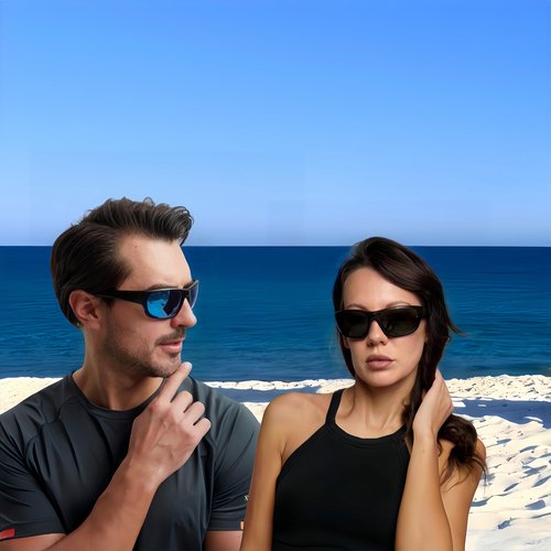 YOARDAH Italy Made Polarized Sunglasses with Corning Glass Lenses, Stylish & Scratch-Resistant for Exercise & Daily Use (grey)