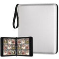 GERMUN Silver 9 Pocket Card Binder - Premium Zip Trading Card Album for MTG & TCG | 720 Double-Sided Pockets