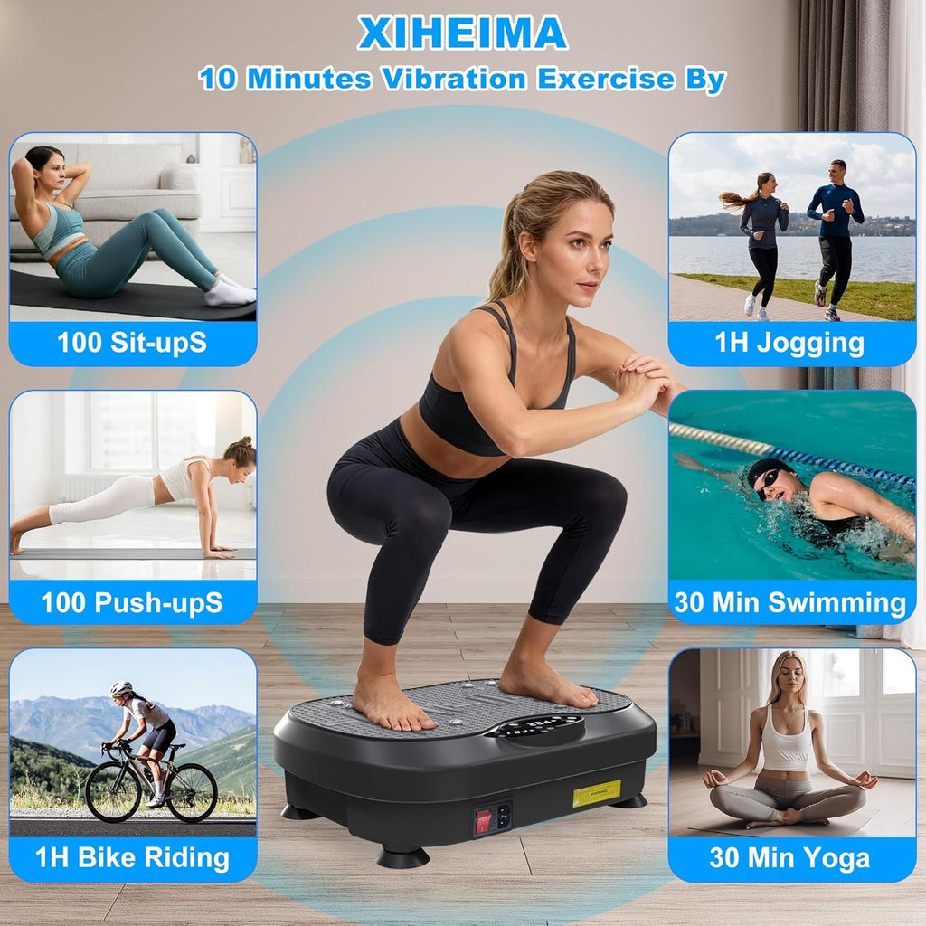 Skiennix Vibration Plate Exercise Machine - Whole Body Fitness & Lymphatic Drainage | Weight Loss Shake Board
