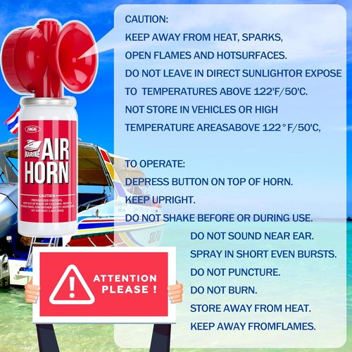 Fingig Mini Air Horn - Loud 1.4oz Safety Horn for Sports Events | Compact Red Design