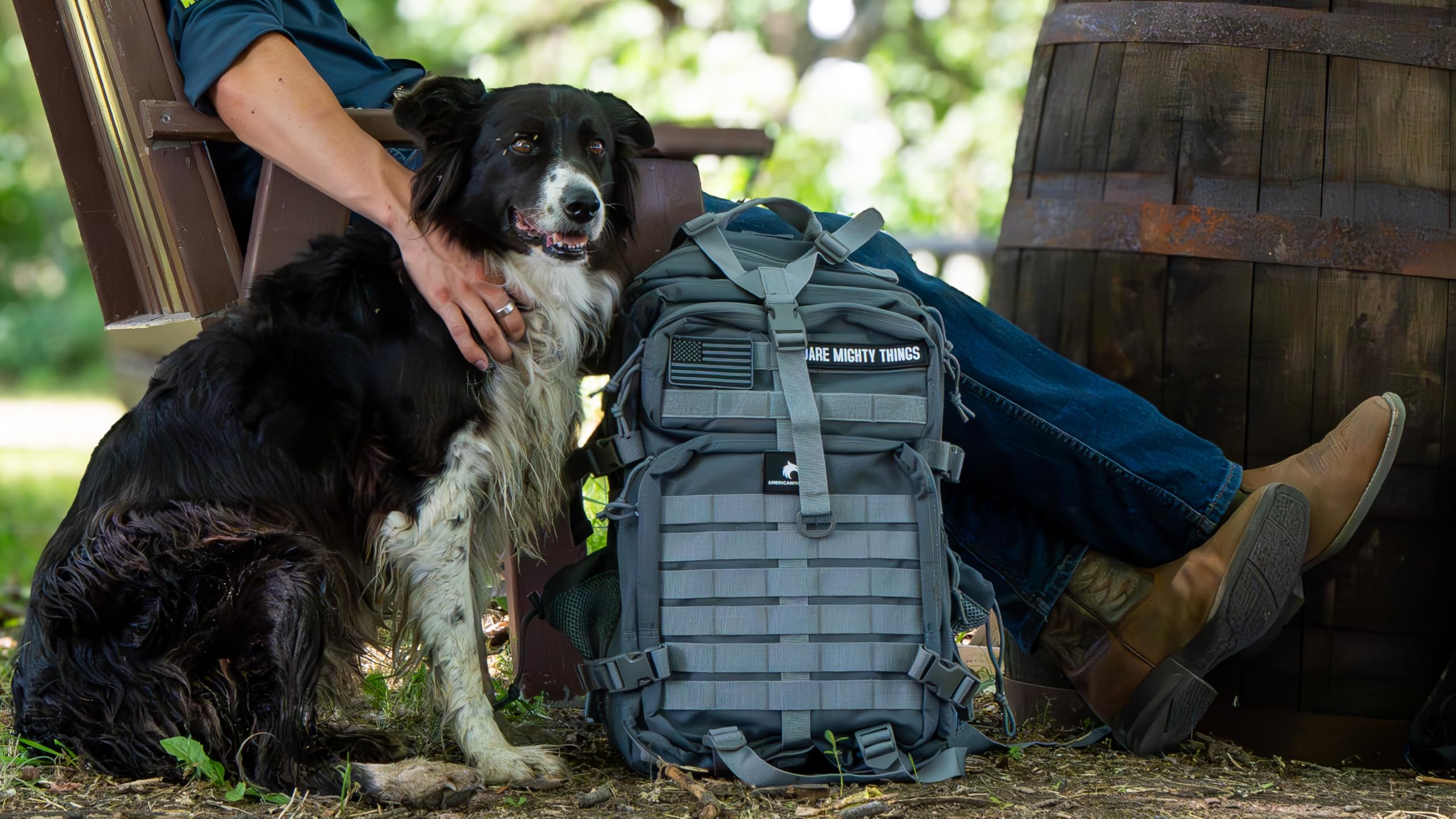 AMERICANPHOENIX 45L Elite Tactical Backpack | 3X Stronger Work & Military Backpack | Water Resistant and Heavy Duty | 3 Day MOLLE Bug Out Bag (Dune Brown)