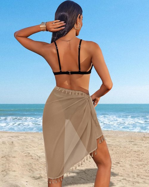 CHICGAL Beach Sarong Wrap - Stylish Tassel Swimsuit Cover-Up for Summer | Casual Swimwear