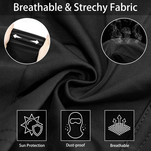 Qavctw Tactical Balaclava Mask Military Training Hooded Mask Shooting Full Face Mask Riding Hiking Paintball Fishing Hunting Head Wrap Mask Men Women Outdoor Breathable Headgear