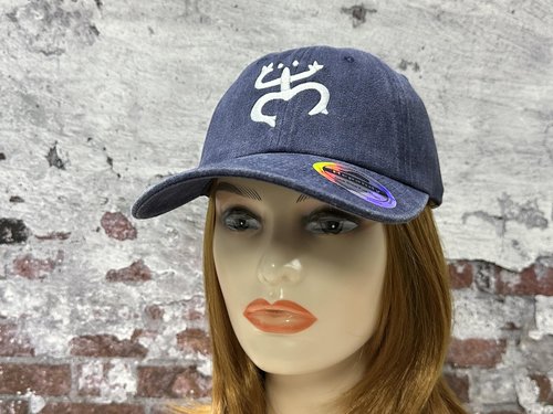 Hepandy Taino Frog Hat, Puerto Rico Themed Gifts for Men Women, Embroidered Dad Hat, Navy Blue Baseball Cap, Adjustable Snapback Hat
