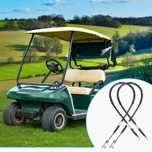 9.99WORLD MALL Golf Cart Brake Cable Sets for Club Car DS 2000-up, 42in Golf Cart Brake Cable Kits OEM# 102022101