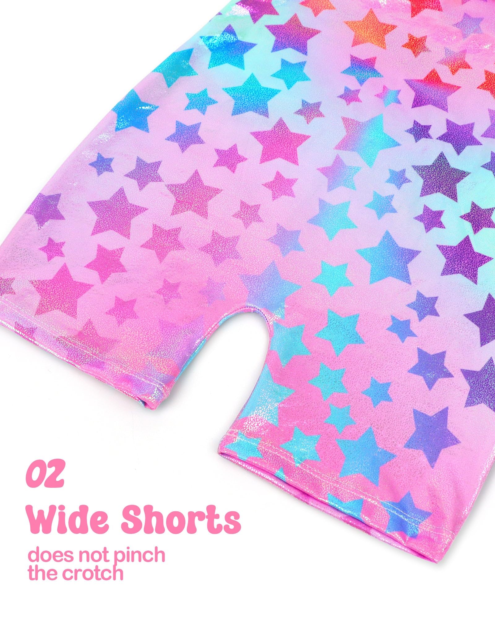 Wanyoo 2 Pack Gymnastics Leotards for Girls Shiny Toddler Biketard Unitard One Piece Tumbling Outfits