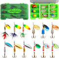 Skiennix Fishing Lure Spinner Baits - Versatile Freshwater & Saltwater Bass Trout Lures | Ideal for Crappie & Salmon