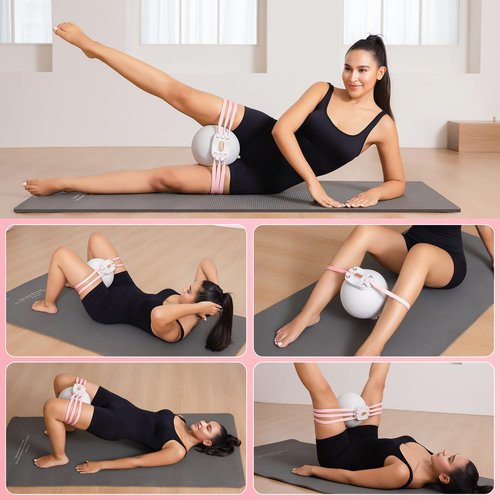 Thigh Master & Pelvic Floor Trainer for Women, Hip Trainer Kegel Exerciser - Strengthens Pelvic Floor Muscles, Aids Postpartum Recovery (Pink)