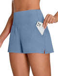 BMJL Women's Athletic Shorts - High Waisted Quick-Dry Running Shorts with Pockets | Sporty Gym Wear