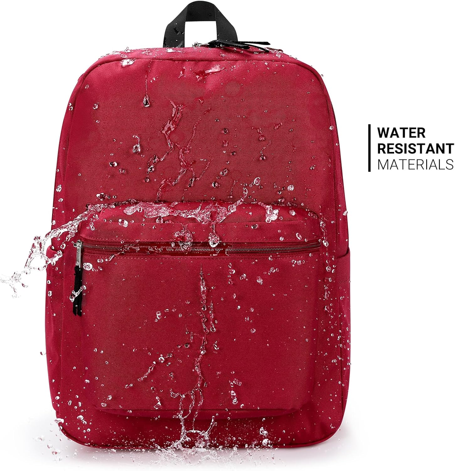 ZORFIN Water Resistant Backpack - Lightweight School & Travel Bookbag for Men & Women | Russet Red